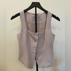 Abercrombie & Fitch Beige Button-Down Top